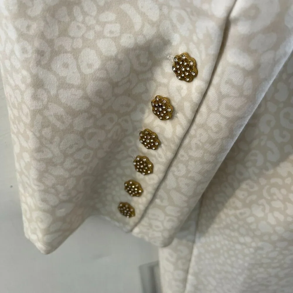 Soft Surroundings Plus-Size Leontine Ponte Rhinestone Blazer Set Sz 2X-1X - Picture 4 of 10